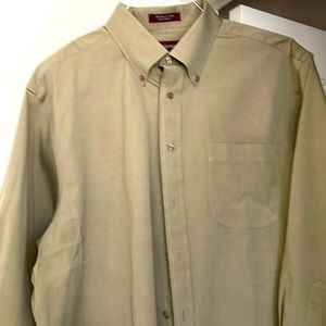 Men’s Nordstrom button down collar long sleeve shirt 17.5 x 33